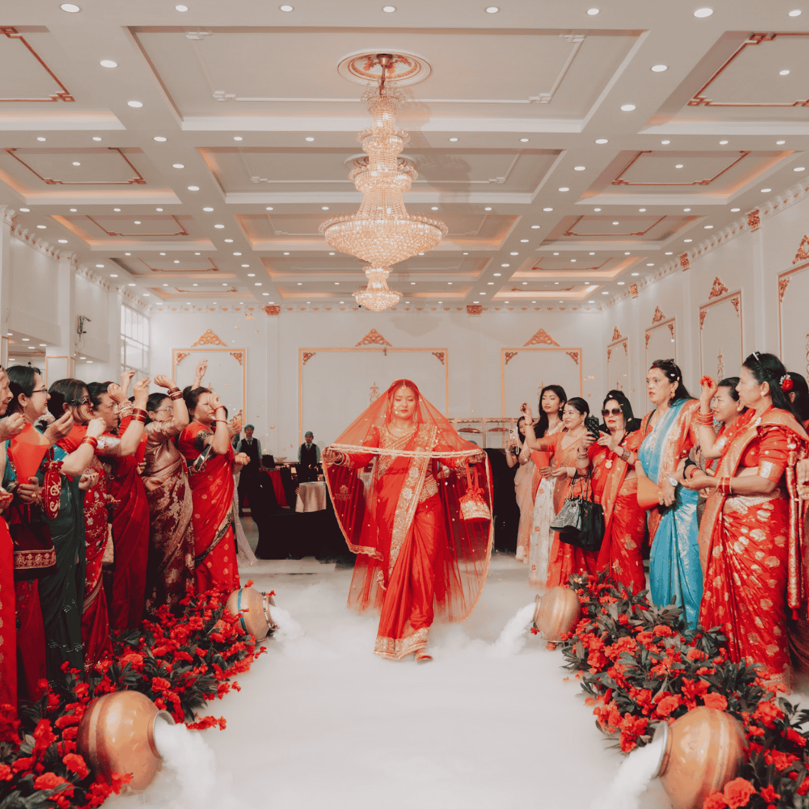Mandap and Moments celebration in Kathmandu — Procession & aisle decor